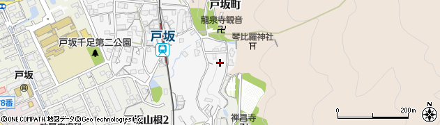 広島県広島市東区戸坂惣田2丁目周辺の地図