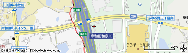 西日本高速道路株式会社関西支社岸和田和泉料金所周辺の地図