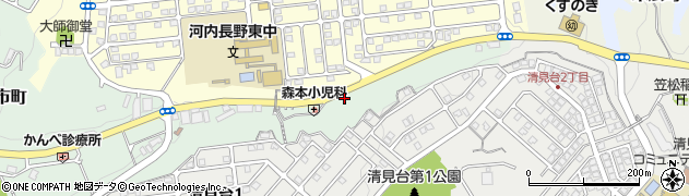 大阪府河内長野市三日市町517周辺の地図