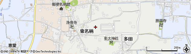 奈良県御所市東名柄周辺の地図