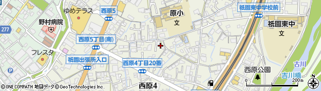 広島県広島市安佐南区西原周辺の地図