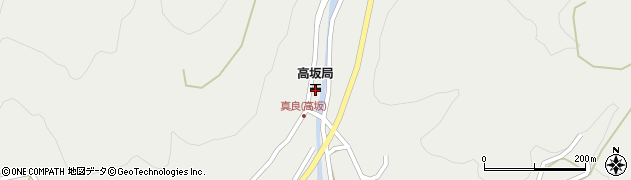 高坂郵便局周辺の地図