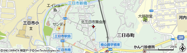 大阪府河内長野市三日市町366周辺の地図