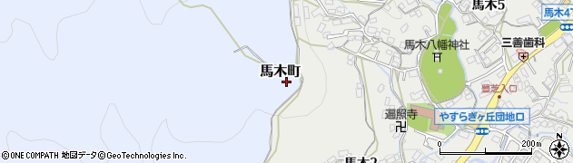 広島県広島市東区馬木町周辺の地図