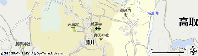 奈良県高取町（高市郡）藤井周辺の地図