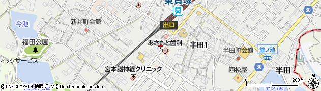 ふじ薬局　東貝塚店周辺の地図