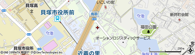 トヨタ部品大阪共販株式会社　貝塚営業所周辺の地図