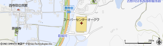 スーパーセンターオークワ御所店周辺の地図