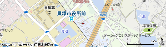 大阪府貝塚市石才43周辺の地図