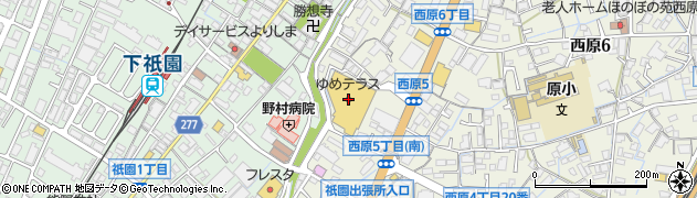 ゆめテラス祇園周辺の地図
