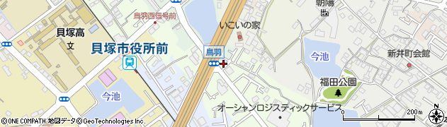 大阪府貝塚市鳥羽162周辺の地図