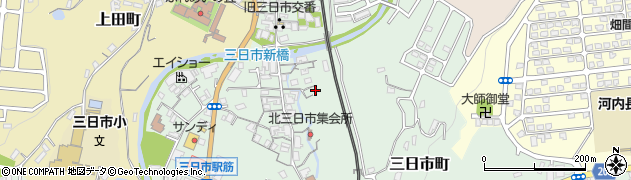 大阪府河内長野市三日市町335-3周辺の地図