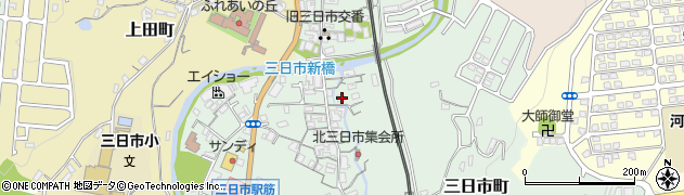 大阪府河内長野市三日市町332周辺の地図