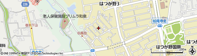 大阪府和泉市はつが野3丁目45周辺の地図