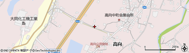 大阪府河内長野市高向周辺の地図