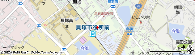 大阪府貝塚市石才608周辺の地図