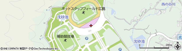 広島市役所広島広域公園エディオンスタジアム　広島陸上競技場管理事務所周辺の地図