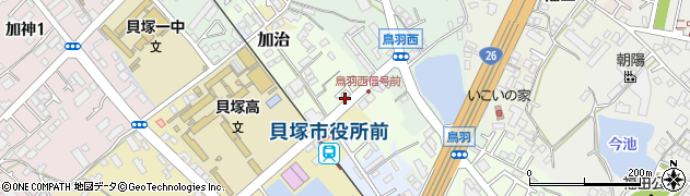 大阪府貝塚市加治20周辺の地図