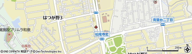 大阪府和泉市はつが野3丁目13周辺の地図