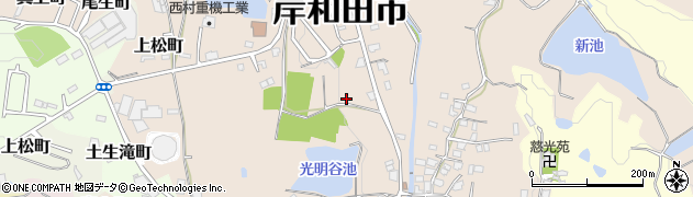 大阪府岸和田市尾生町3214周辺の地図