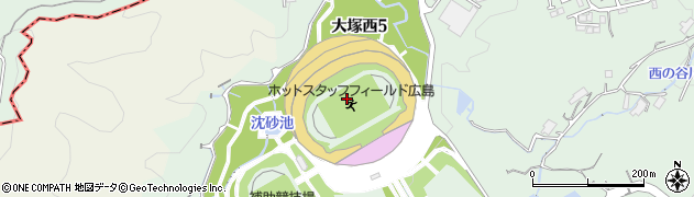 ホットスタッフフィールド広島周辺の地図