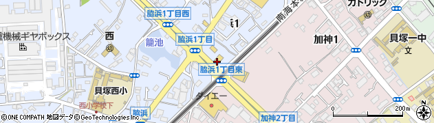 無添くら寿司 貝塚脇浜店周辺の地図