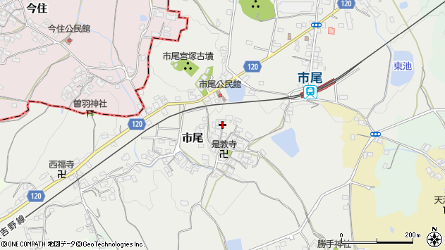 〒635-0123 奈良県高市郡高取町市尾の地図