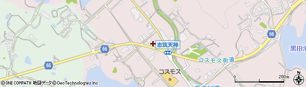 ローソン淡路志筑天神店周辺の地図