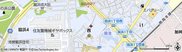 大阪府貝塚市脇浜2丁目周辺の地図
