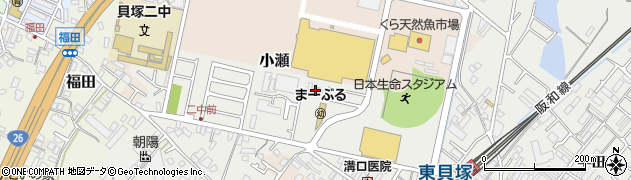 貝塚市歴史展示館周辺の地図