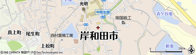 大阪府岸和田市尾生町518周辺の地図