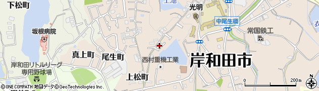 大阪府岸和田市尾生町1164周辺の地図