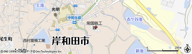 大阪府岸和田市尾生町2748周辺の地図