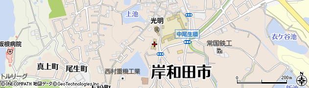 大阪府岸和田市尾生町528周辺の地図