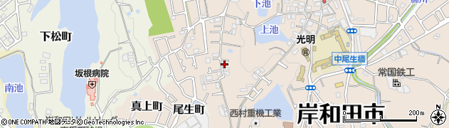 大阪府岸和田市尾生町1128周辺の地図