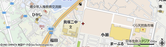 第二中学校周辺の地図