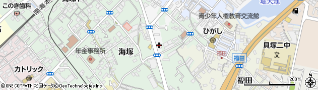 大阪府貝塚市堀724周辺の地図