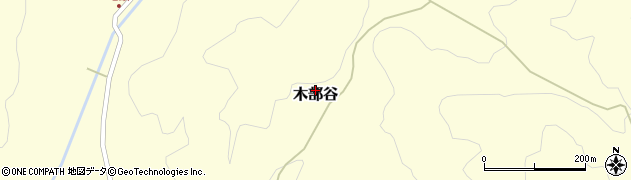 島根県吉賀町（鹿足郡）木部谷周辺の地図