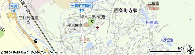 西条上寺家簡易郵便局周辺の地図