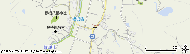 下山田周辺の地図