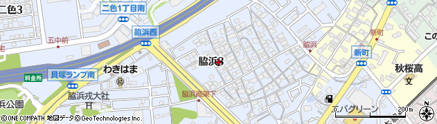 大阪府貝塚市脇浜3丁目周辺の地図