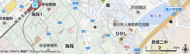 大阪府貝塚市堀735周辺の地図