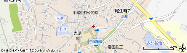 大阪府岸和田市尾生町569周辺の地図
