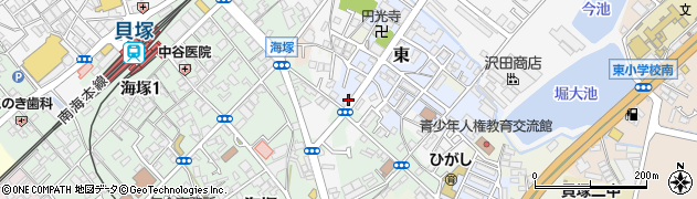 大阪府貝塚市東112周辺の地図