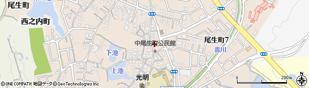 大阪府岸和田市尾生町601周辺の地図