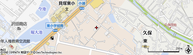 貝塚市中央地域包括支援センター周辺の地図