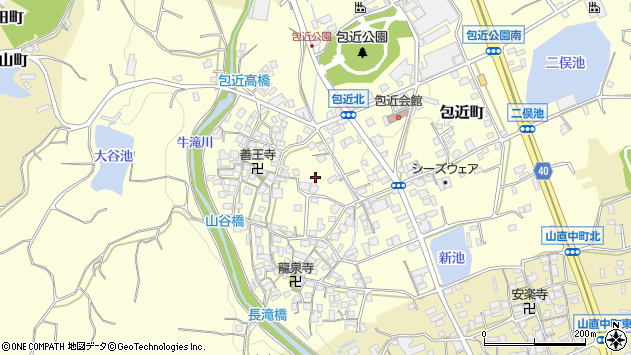 〒596-0101 大阪府岸和田市包近町の地図