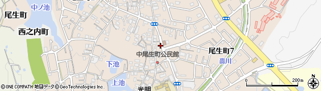 大阪府岸和田市尾生町402周辺の地図