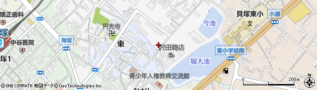 大阪府貝塚市堀590周辺の地図