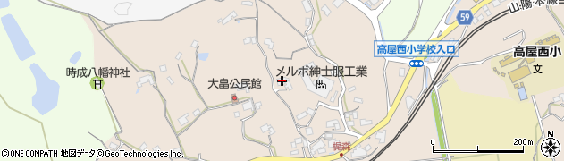 広島県東広島市高屋町大畠409周辺の地図